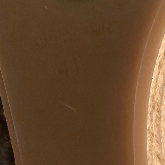 Women’s Tory Burch Platform Wedges, Majorca, Black, Tan, 41, NWOT - Picture 6 of 6